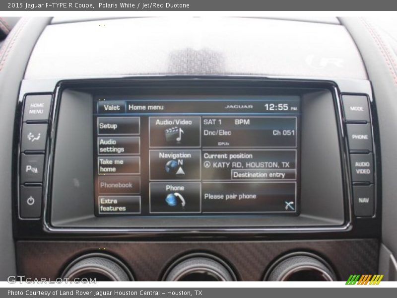 Polaris White / Jet/Red Duotone 2015 Jaguar F-TYPE R Coupe