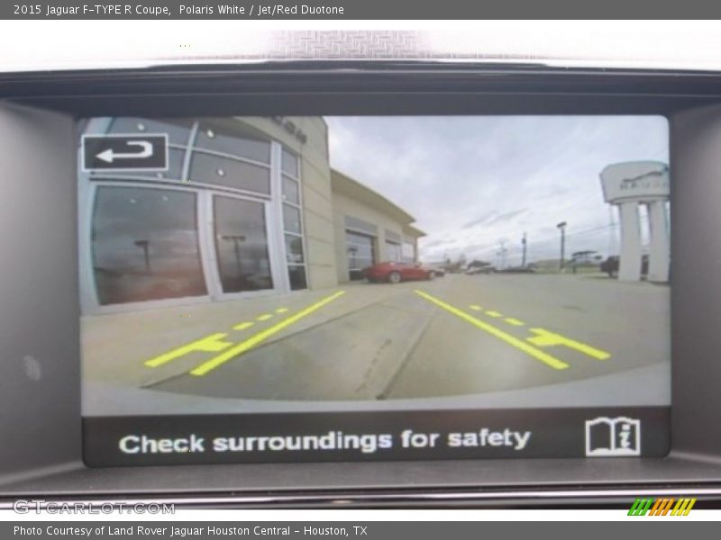 Polaris White / Jet/Red Duotone 2015 Jaguar F-TYPE R Coupe