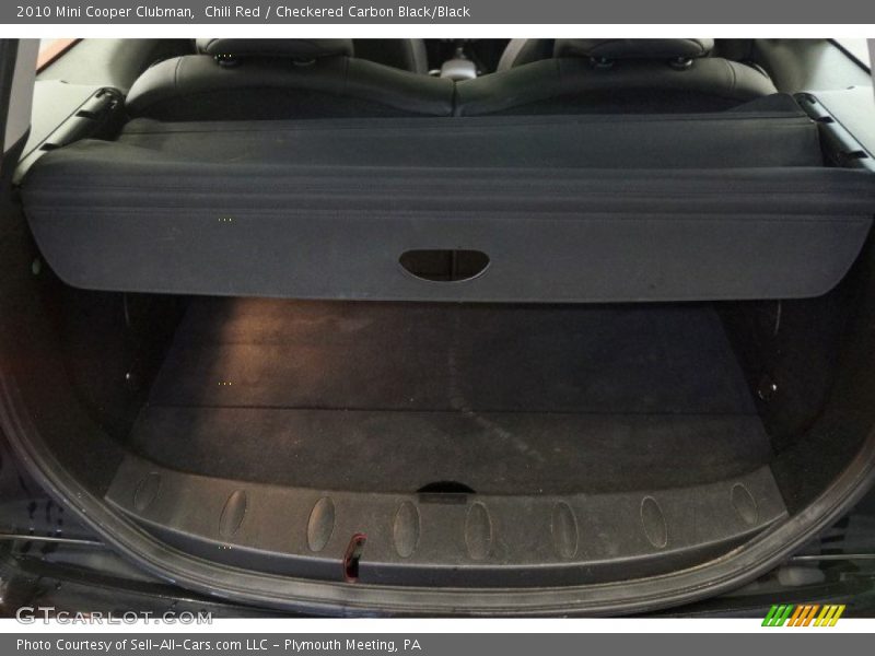 Chili Red / Checkered Carbon Black/Black 2010 Mini Cooper Clubman