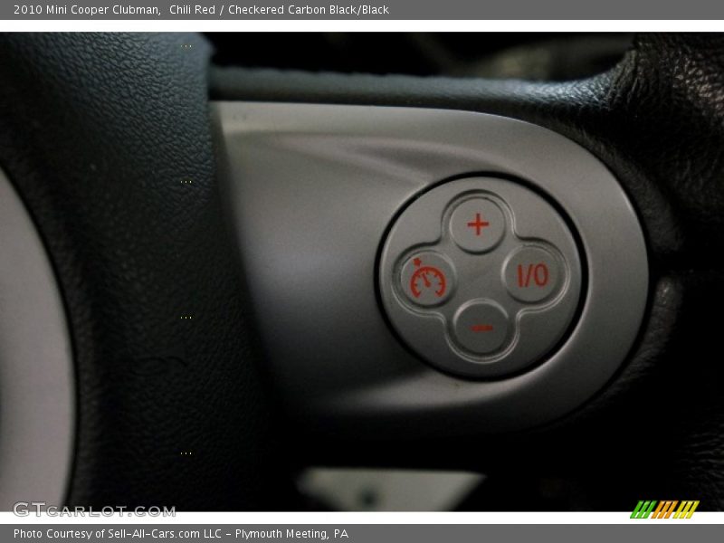 Chili Red / Checkered Carbon Black/Black 2010 Mini Cooper Clubman
