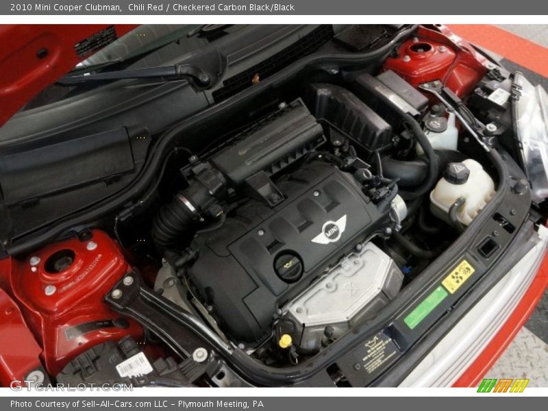 Chili Red / Checkered Carbon Black/Black 2010 Mini Cooper Clubman