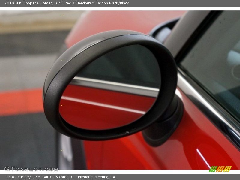 Chili Red / Checkered Carbon Black/Black 2010 Mini Cooper Clubman