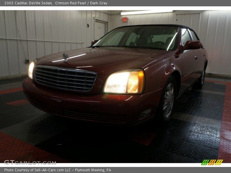 Crimson Red Pearl / Dark Gray 2003 Cadillac DeVille Sedan