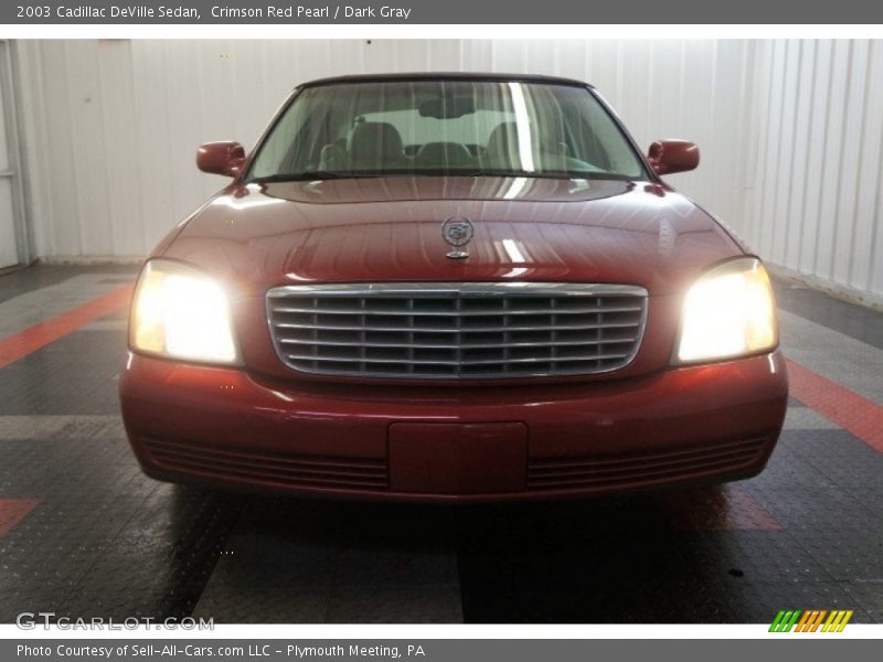 Crimson Red Pearl / Dark Gray 2003 Cadillac DeVille Sedan