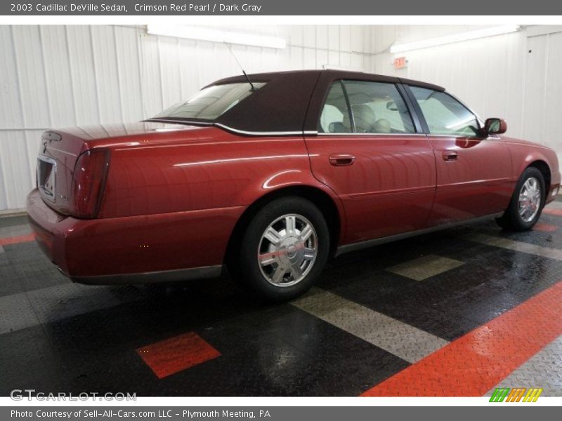 Crimson Red Pearl / Dark Gray 2003 Cadillac DeVille Sedan