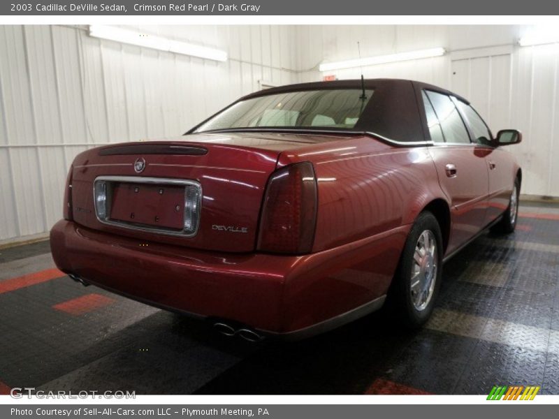 Crimson Red Pearl / Dark Gray 2003 Cadillac DeVille Sedan
