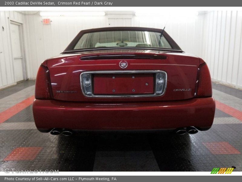 Crimson Red Pearl / Dark Gray 2003 Cadillac DeVille Sedan
