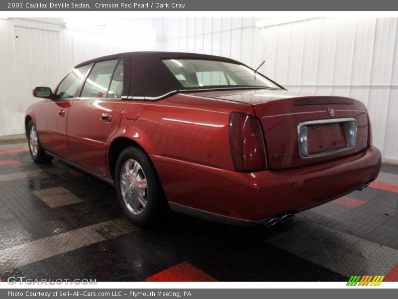 Crimson Red Pearl / Dark Gray 2003 Cadillac DeVille Sedan