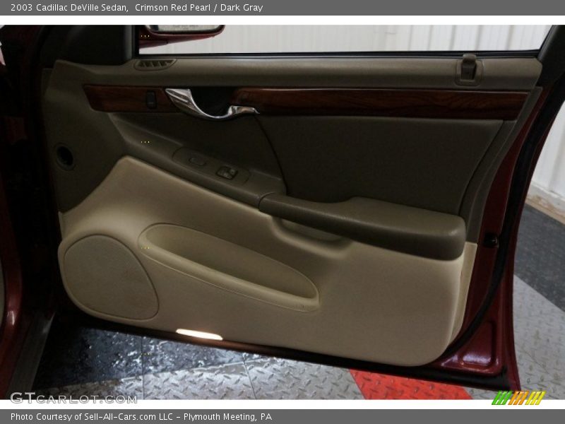 Crimson Red Pearl / Dark Gray 2003 Cadillac DeVille Sedan