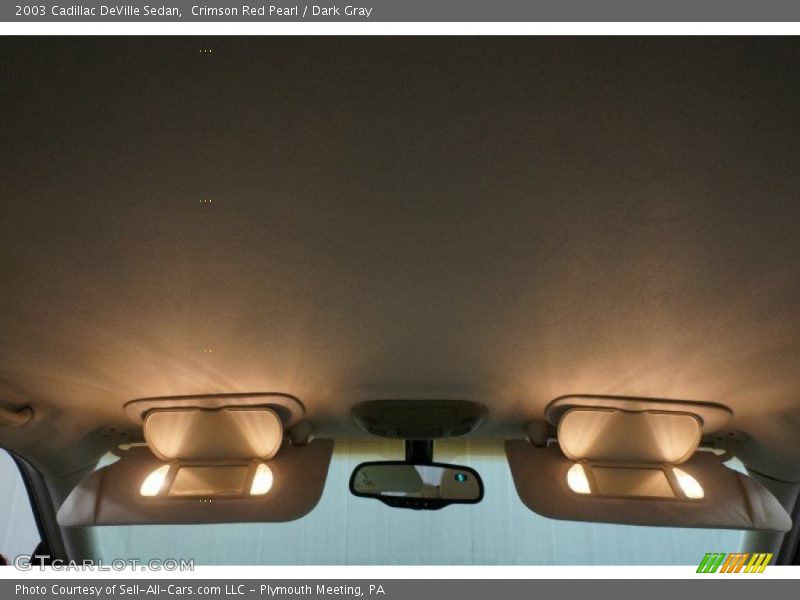 Crimson Red Pearl / Dark Gray 2003 Cadillac DeVille Sedan