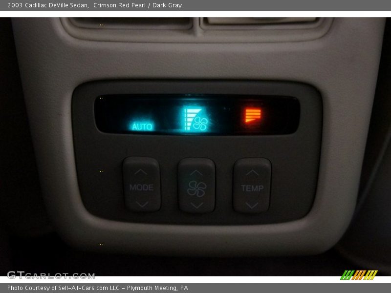 Crimson Red Pearl / Dark Gray 2003 Cadillac DeVille Sedan