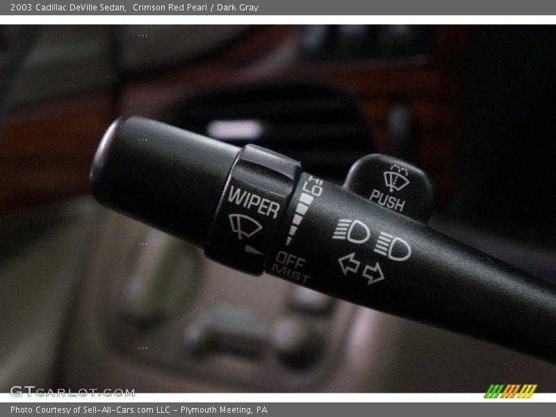 Crimson Red Pearl / Dark Gray 2003 Cadillac DeVille Sedan