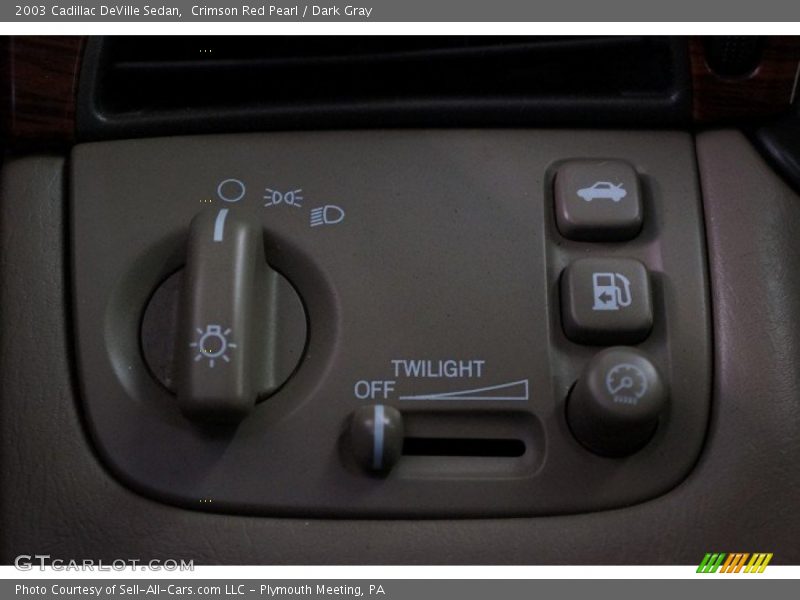 Crimson Red Pearl / Dark Gray 2003 Cadillac DeVille Sedan