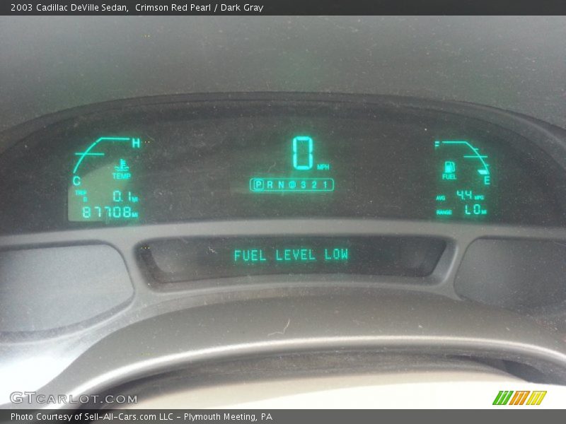 Crimson Red Pearl / Dark Gray 2003 Cadillac DeVille Sedan