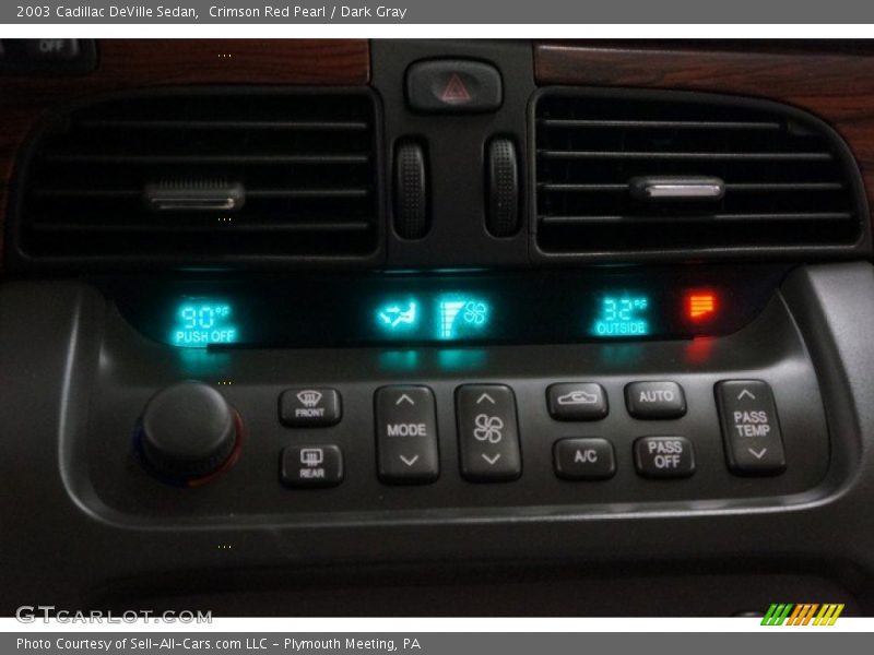 Crimson Red Pearl / Dark Gray 2003 Cadillac DeVille Sedan