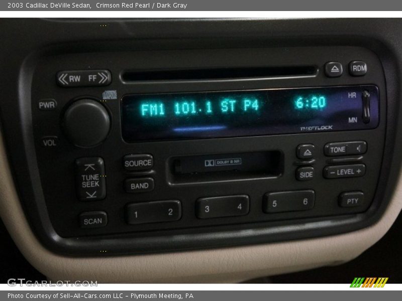 Crimson Red Pearl / Dark Gray 2003 Cadillac DeVille Sedan