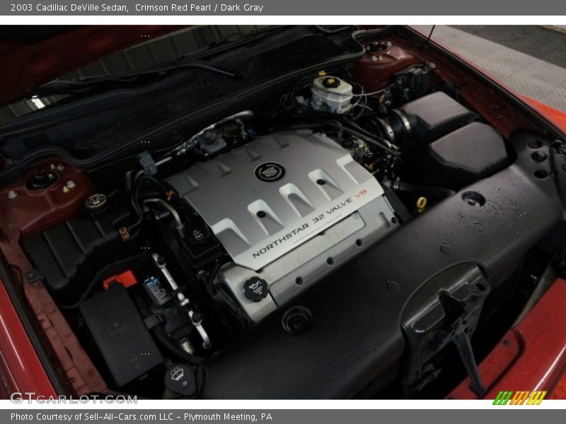Crimson Red Pearl / Dark Gray 2003 Cadillac DeVille Sedan