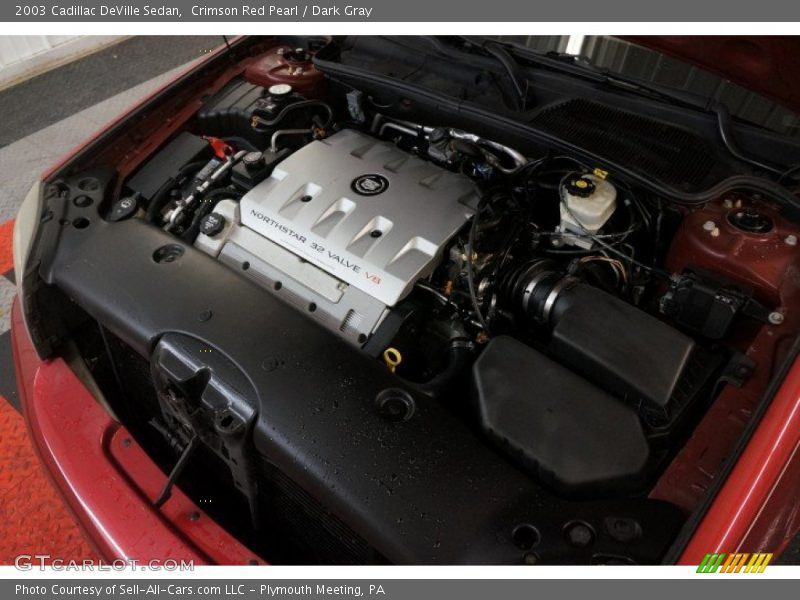Crimson Red Pearl / Dark Gray 2003 Cadillac DeVille Sedan