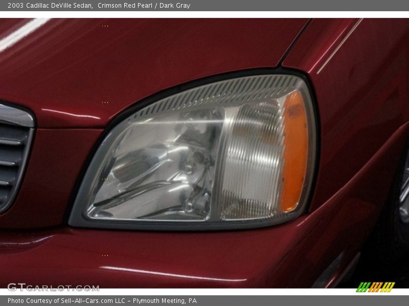 Crimson Red Pearl / Dark Gray 2003 Cadillac DeVille Sedan