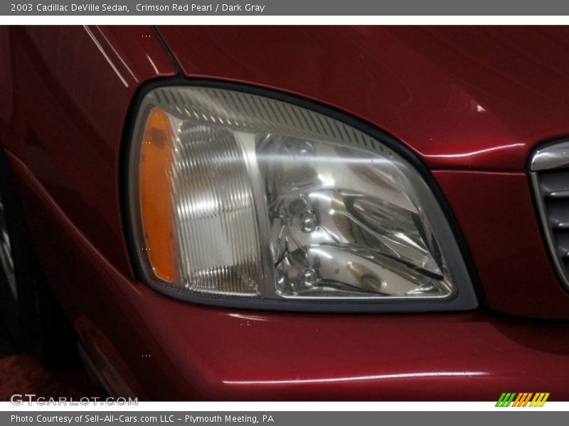 Crimson Red Pearl / Dark Gray 2003 Cadillac DeVille Sedan