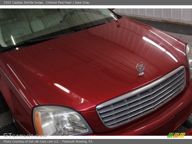 Crimson Red Pearl / Dark Gray 2003 Cadillac DeVille Sedan