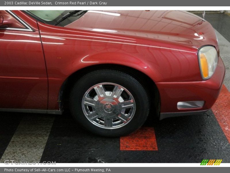 Crimson Red Pearl / Dark Gray 2003 Cadillac DeVille Sedan