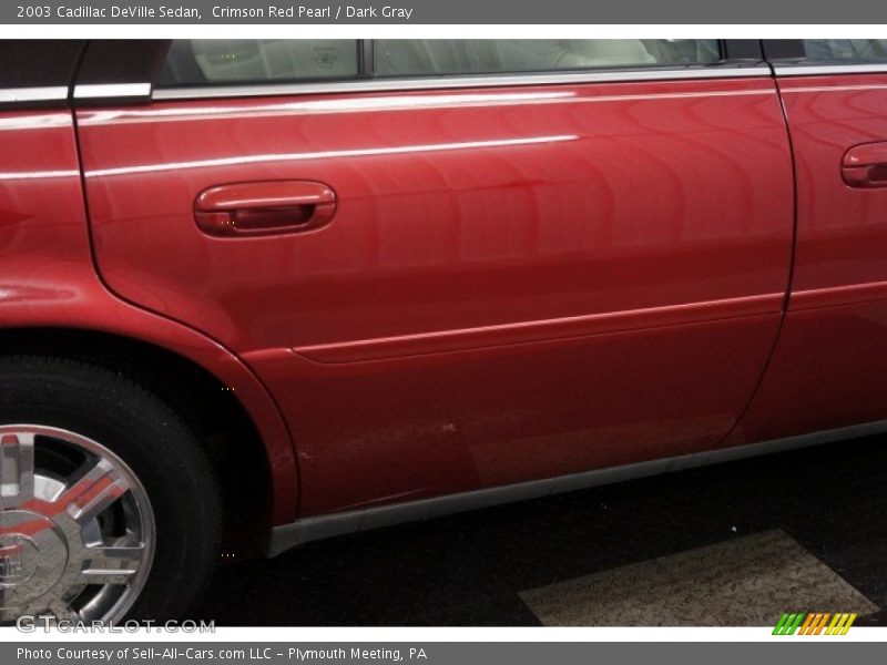 Crimson Red Pearl / Dark Gray 2003 Cadillac DeVille Sedan