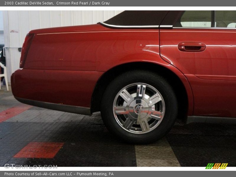 Crimson Red Pearl / Dark Gray 2003 Cadillac DeVille Sedan