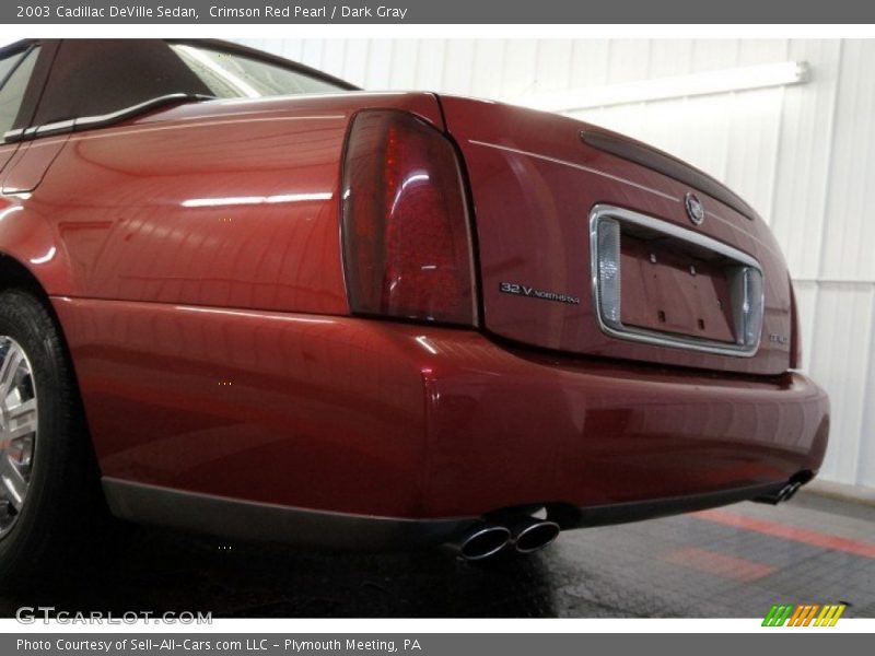 Crimson Red Pearl / Dark Gray 2003 Cadillac DeVille Sedan