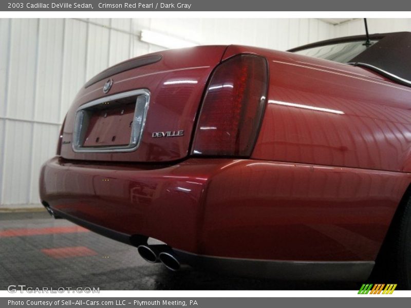 Crimson Red Pearl / Dark Gray 2003 Cadillac DeVille Sedan