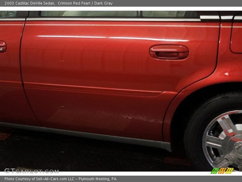 Crimson Red Pearl / Dark Gray 2003 Cadillac DeVille Sedan