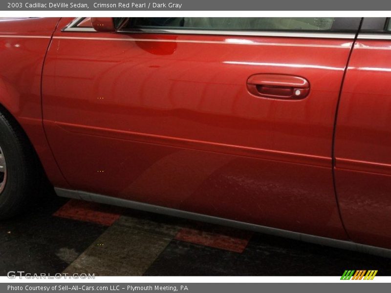 Crimson Red Pearl / Dark Gray 2003 Cadillac DeVille Sedan