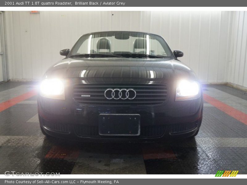 Brilliant Black / Aviator Grey 2001 Audi TT 1.8T quattro Roadster