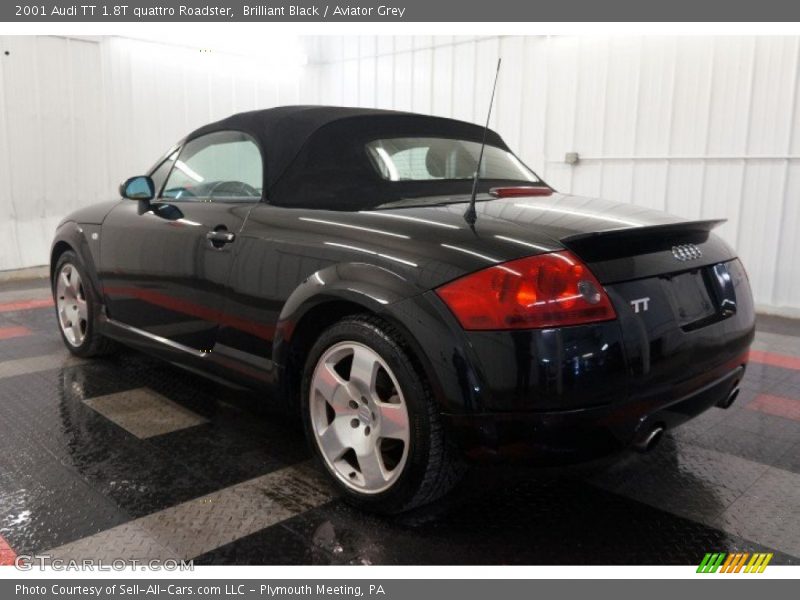 Brilliant Black / Aviator Grey 2001 Audi TT 1.8T quattro Roadster