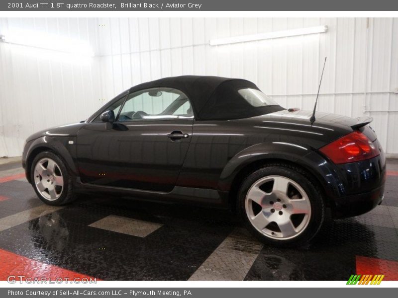 Brilliant Black / Aviator Grey 2001 Audi TT 1.8T quattro Roadster