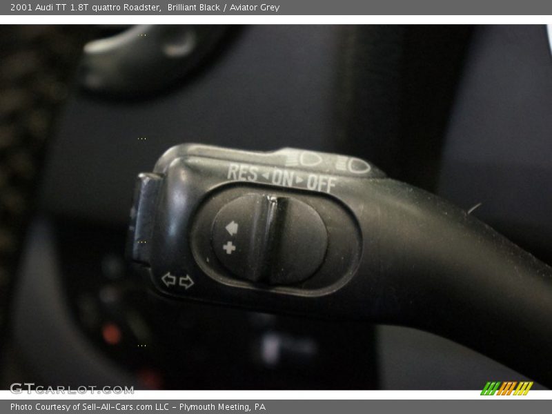 Brilliant Black / Aviator Grey 2001 Audi TT 1.8T quattro Roadster