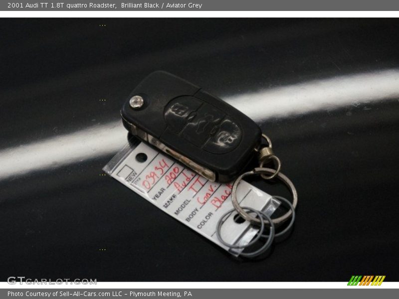 Brilliant Black / Aviator Grey 2001 Audi TT 1.8T quattro Roadster