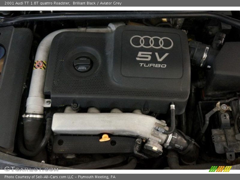 Brilliant Black / Aviator Grey 2001 Audi TT 1.8T quattro Roadster