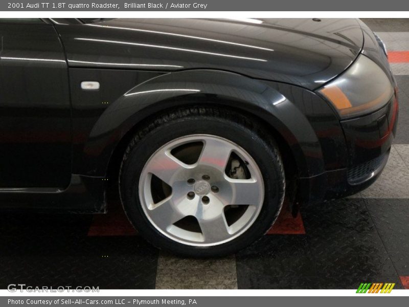 Brilliant Black / Aviator Grey 2001 Audi TT 1.8T quattro Roadster