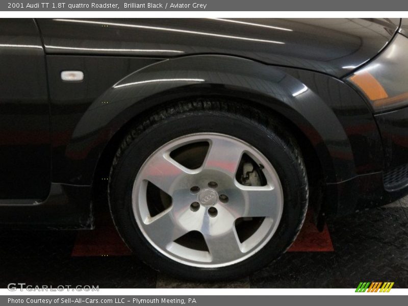 Brilliant Black / Aviator Grey 2001 Audi TT 1.8T quattro Roadster