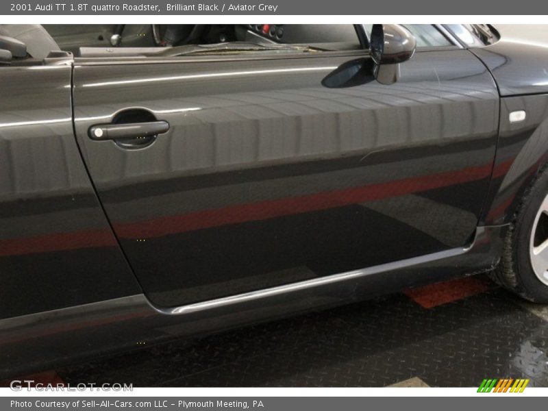 Brilliant Black / Aviator Grey 2001 Audi TT 1.8T quattro Roadster