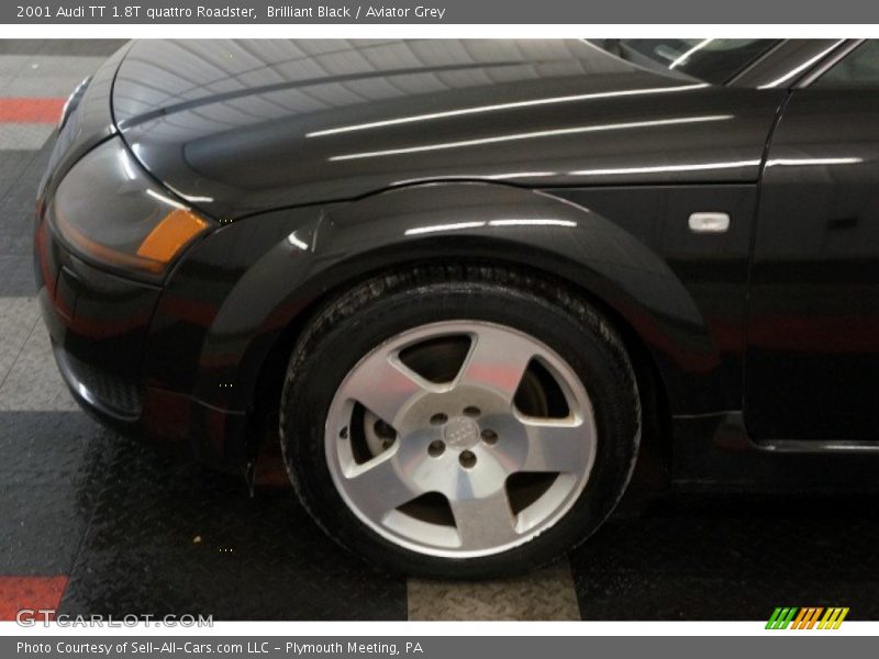 Brilliant Black / Aviator Grey 2001 Audi TT 1.8T quattro Roadster