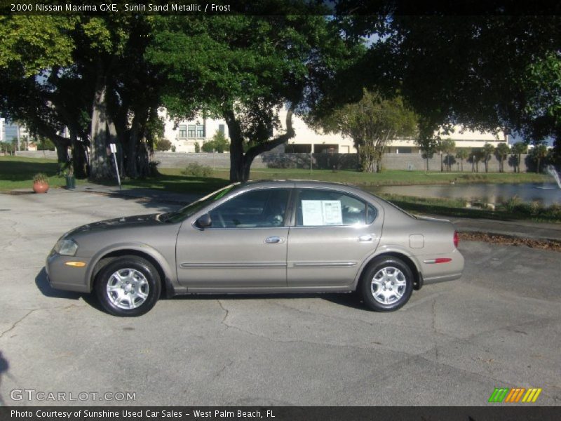 Sunlit Sand Metallic / Frost 2000 Nissan Maxima GXE