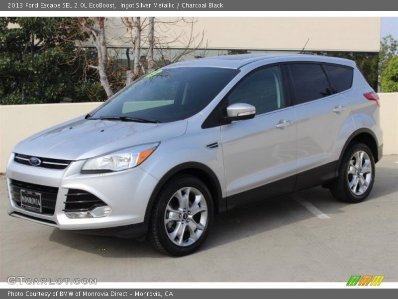 Ingot Silver Metallic / Charcoal Black 2013 Ford Escape SEL 2.0L EcoBoost