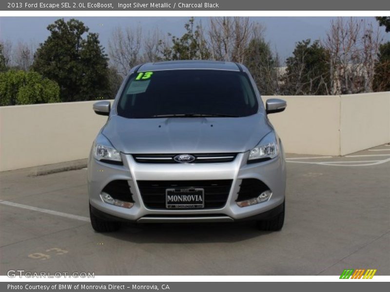 Ingot Silver Metallic / Charcoal Black 2013 Ford Escape SEL 2.0L EcoBoost