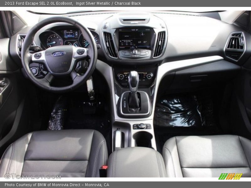 Ingot Silver Metallic / Charcoal Black 2013 Ford Escape SEL 2.0L EcoBoost