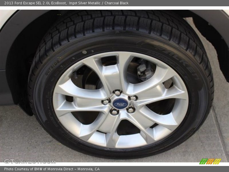 Ingot Silver Metallic / Charcoal Black 2013 Ford Escape SEL 2.0L EcoBoost