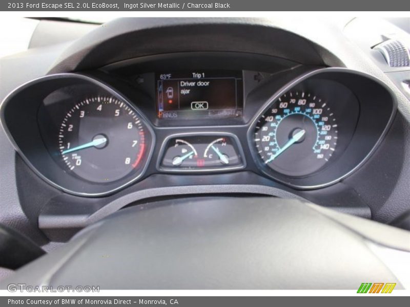 Ingot Silver Metallic / Charcoal Black 2013 Ford Escape SEL 2.0L EcoBoost