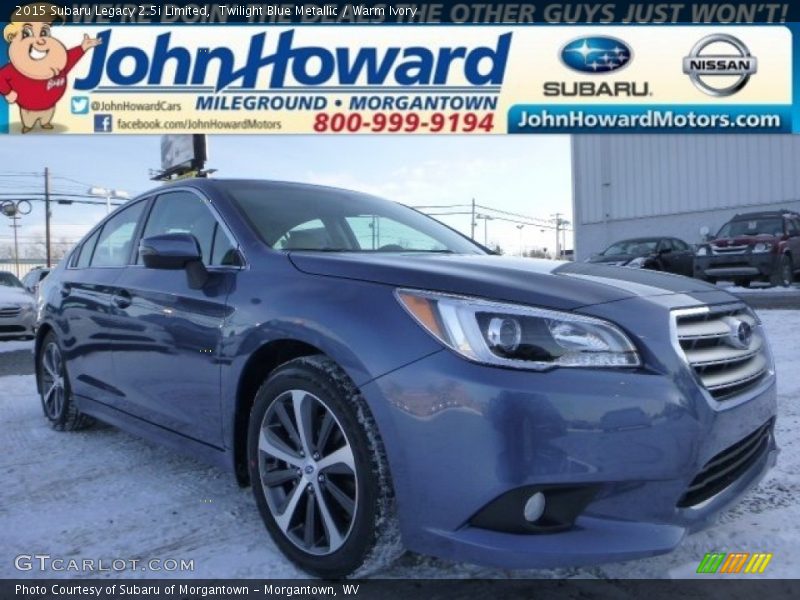 Twilight Blue Metallic / Warm Ivory 2015 Subaru Legacy 2.5i Limited