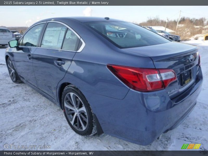 Twilight Blue Metallic / Warm Ivory 2015 Subaru Legacy 2.5i Limited